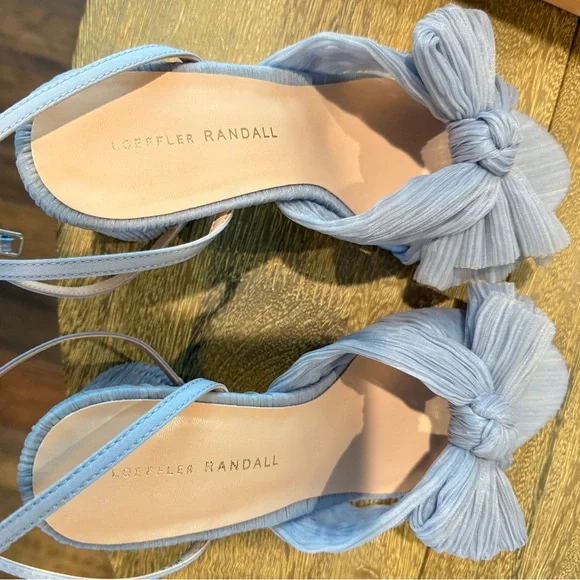 Loeffler Randall Camellia Light Blue Bow Heels, size 8.5. - Picture 5 of 12